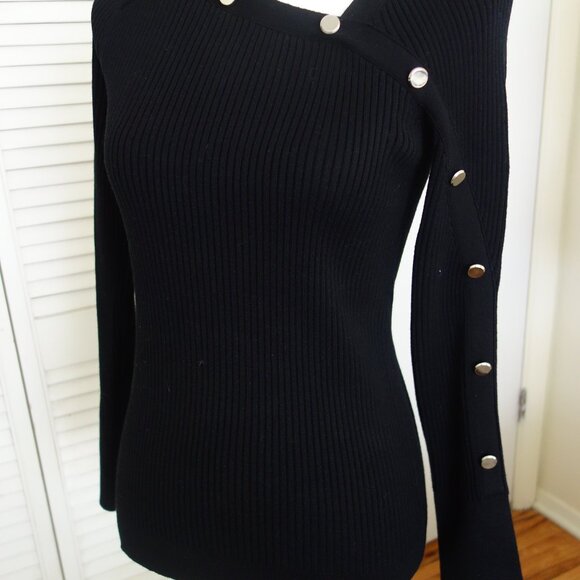Elie Tahari - Asymmetric Neck Sweater - size S - NEW with Tags - Picture 6 of 10